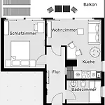 Sandkorn - Familien- Hunde - Strandnah - Grosse Loggia - Sauna & Wellness Daire